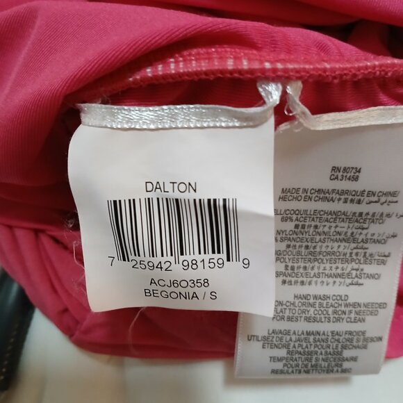 BCBGMAXAZRIA Dalton Cocktail Dress Women’s Size S Pink Bodycon Draped Open Back - Picture 6 of 9